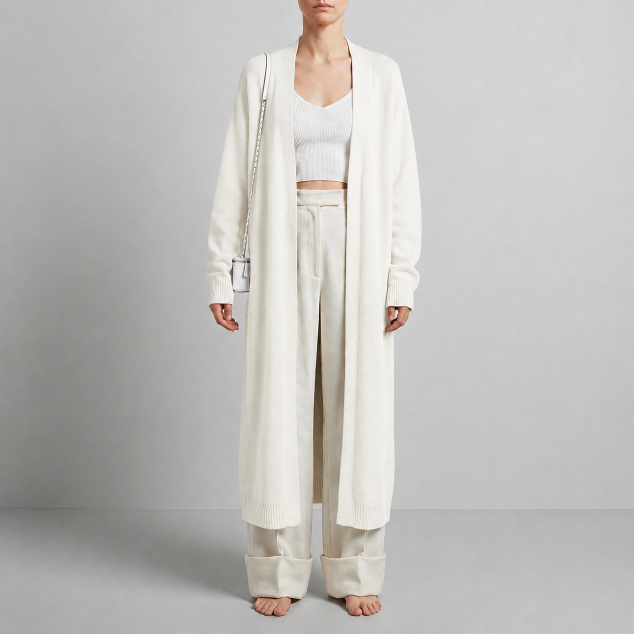 Murcia Fluffy Long Cardigan