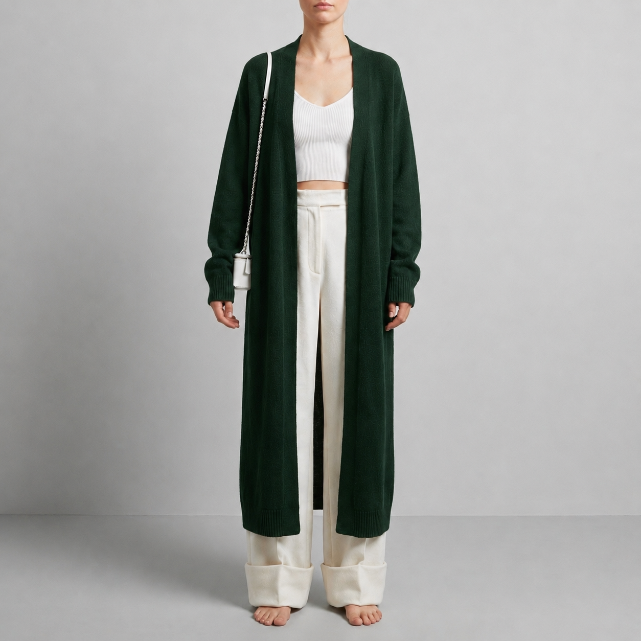 Murcia Fluffy Long Cardigan