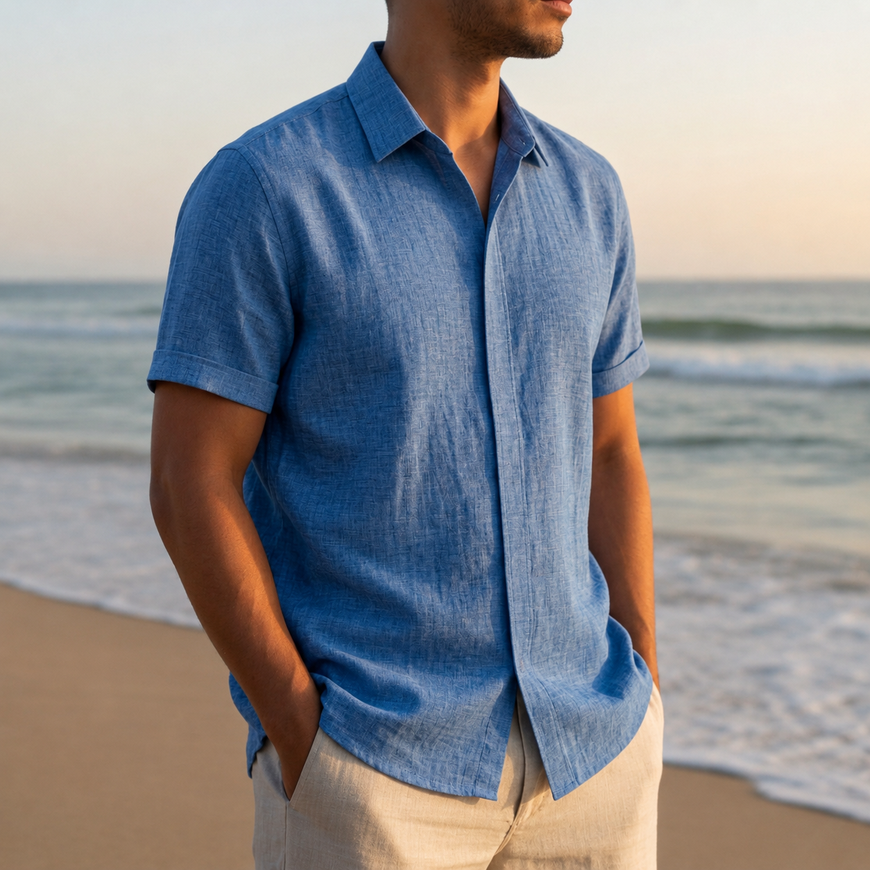 Kardamyli Linen Short Sleeve Shirt