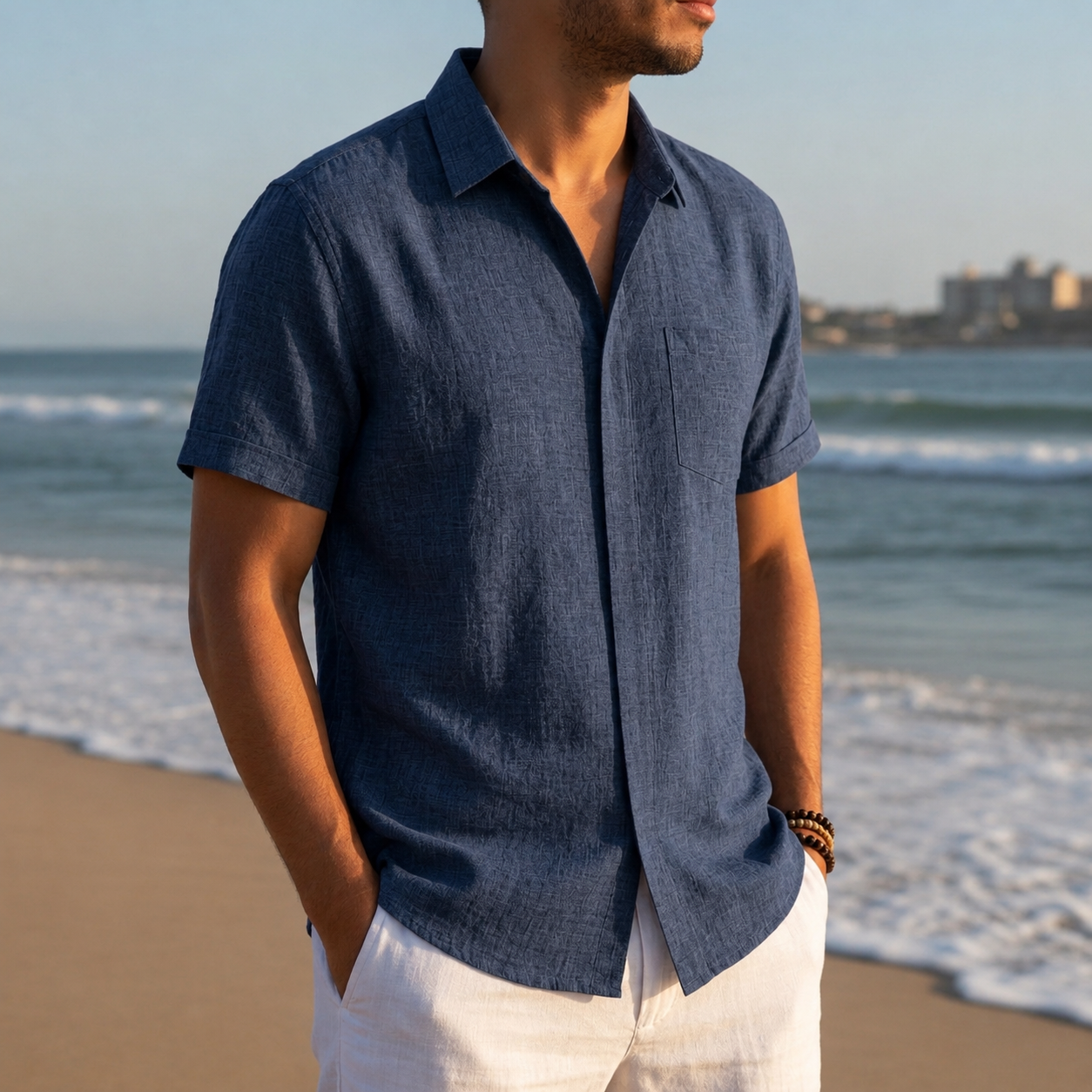 Kardamyli Linen Short Sleeve Shirt