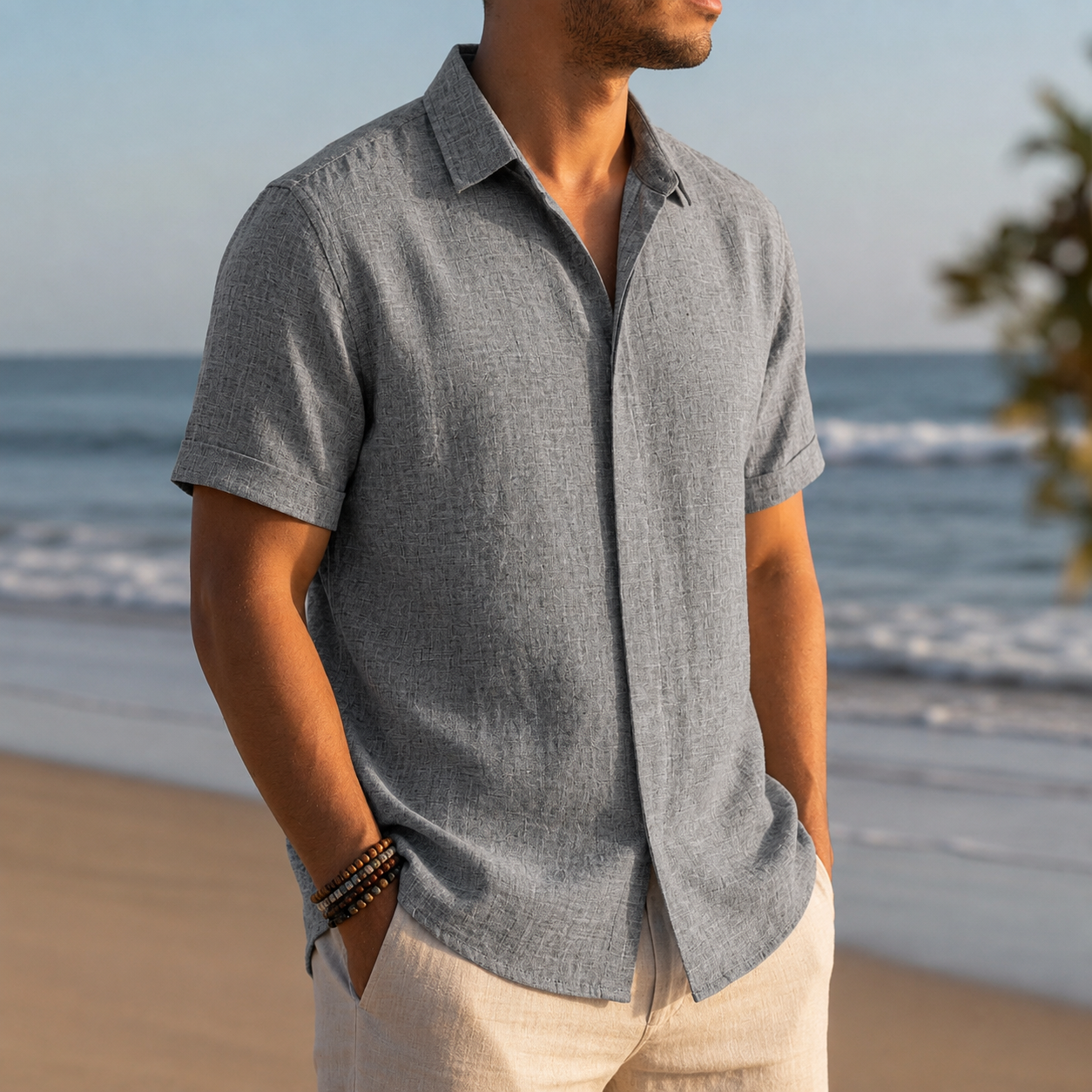 Kardamyli Linen Short Sleeve Shirt