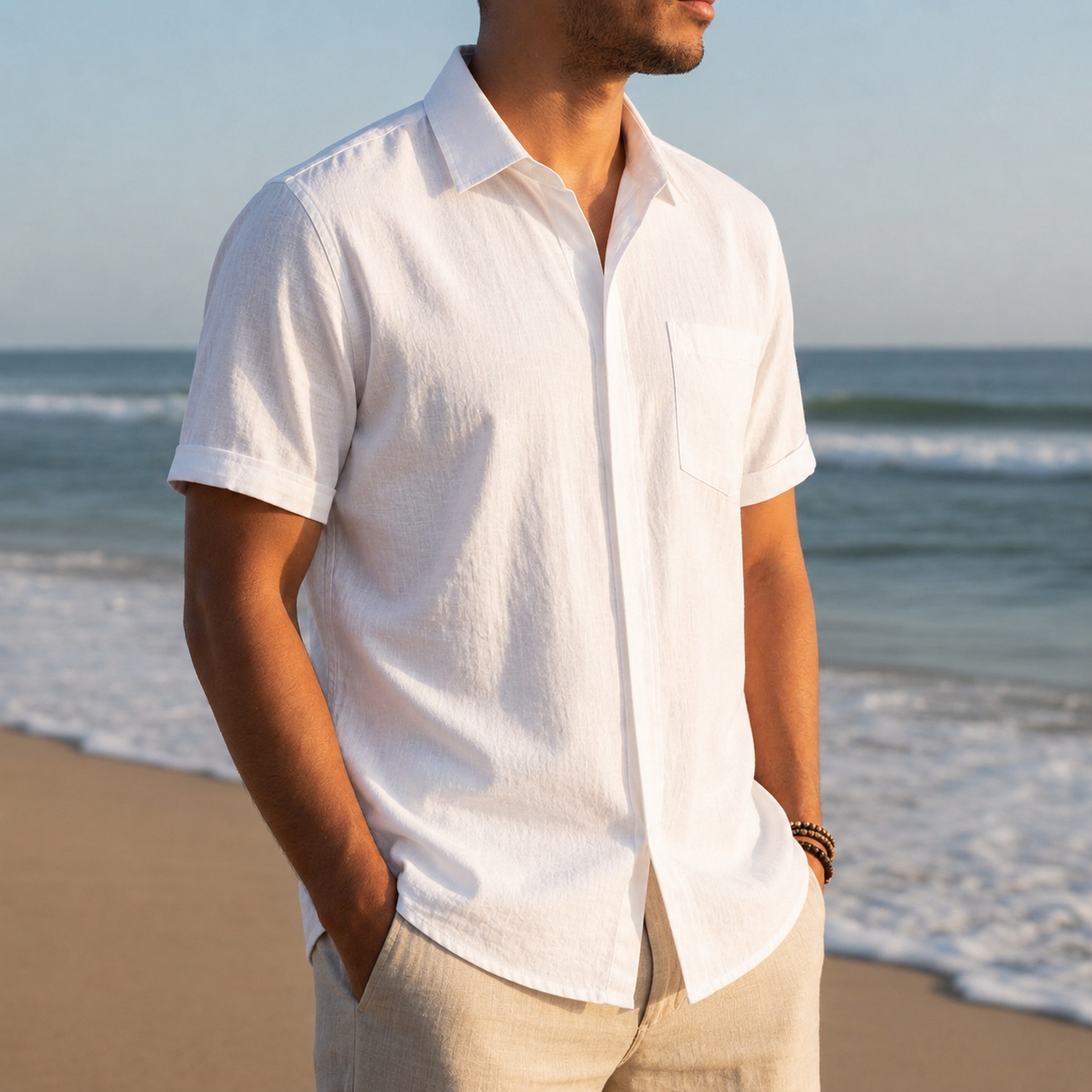 Kardamyli Linen Short Sleeve Shirt