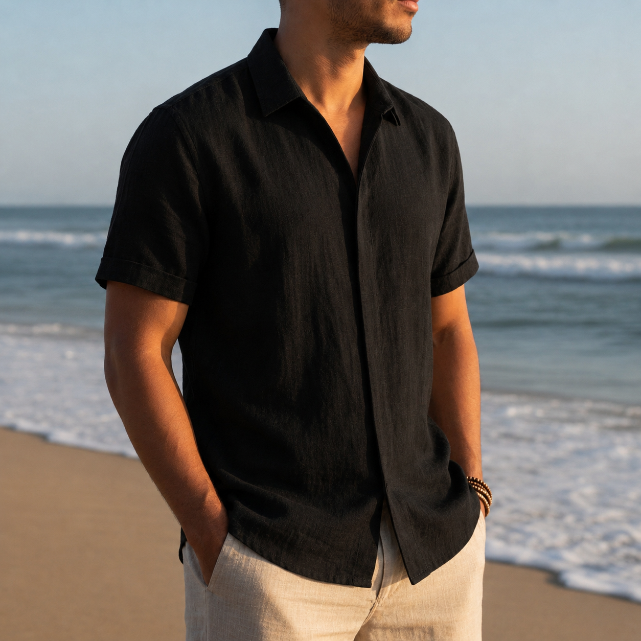 Kardamyli Linen Short Sleeve Shirt
