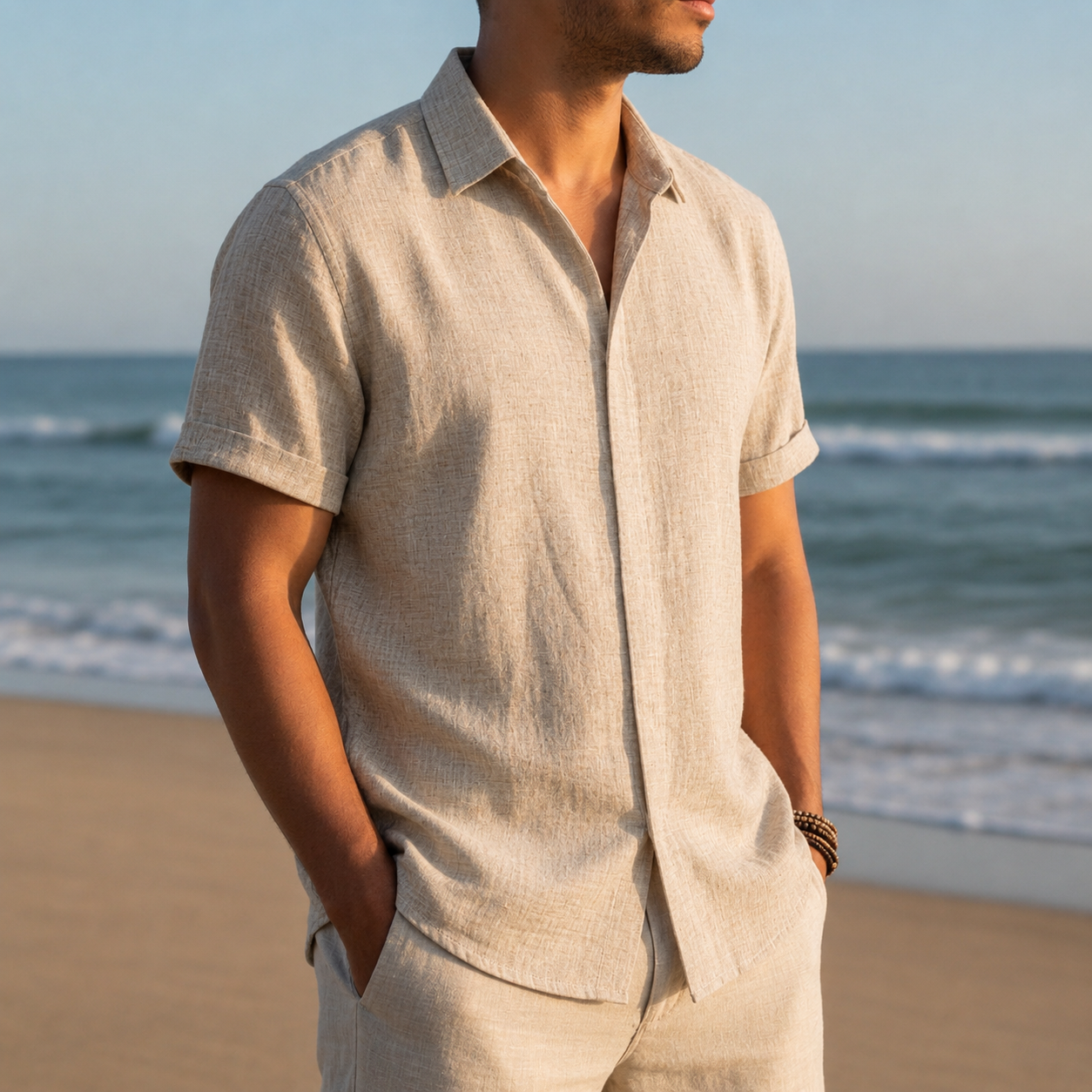 Kardamyli Linen Short Sleeve Shirt