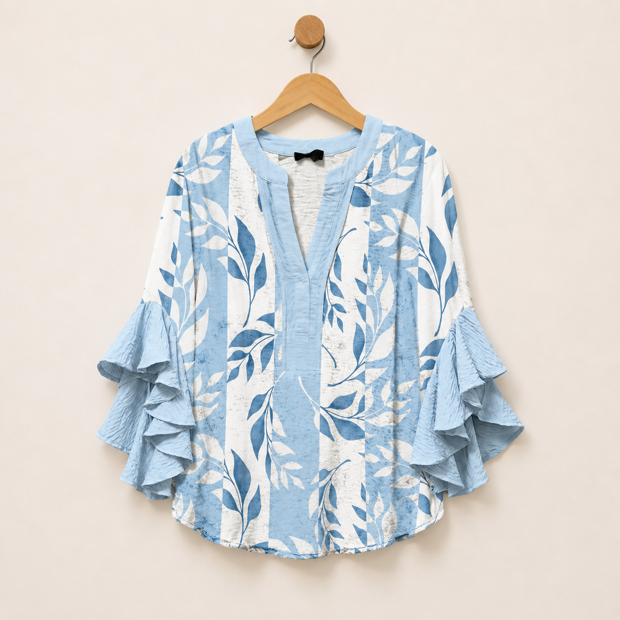 Amalfi Floral Ruffle Blouse