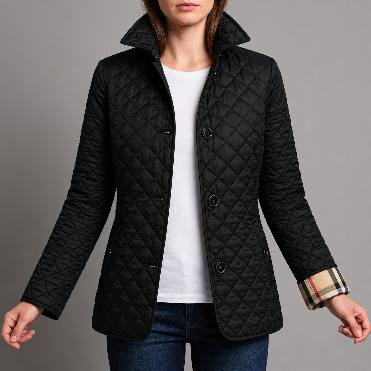 Kensington Diamond-Quilted Jacket