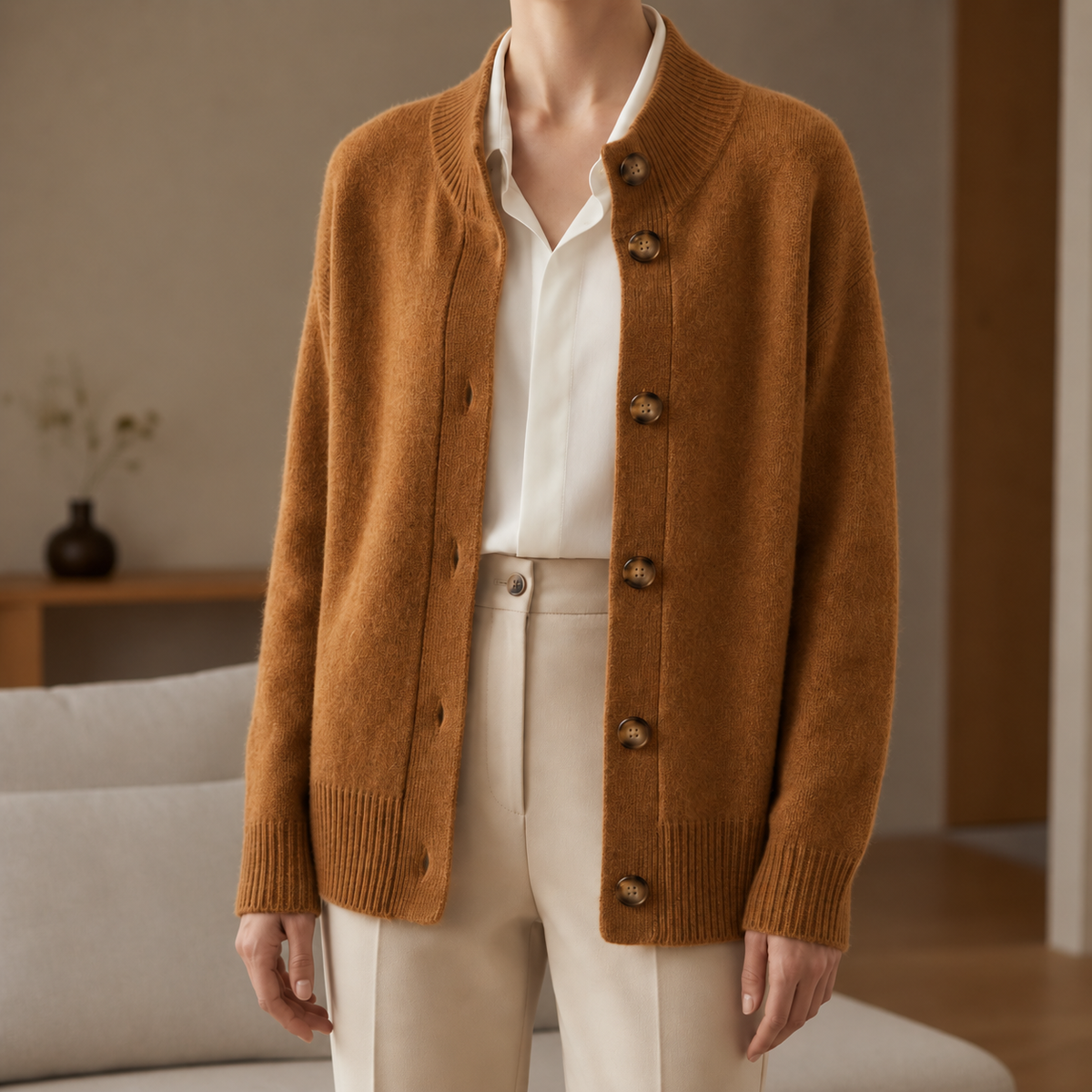 Antibes Cashmere Knit Cardigan