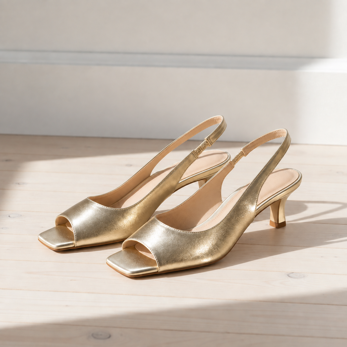 Cartagena Leather Slingback Heels