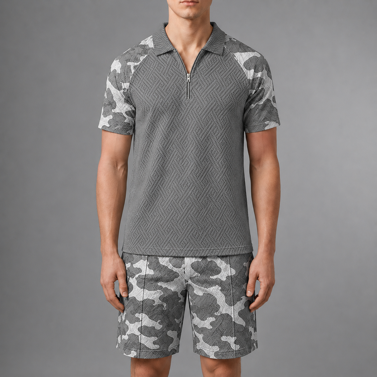Anzio Camo Polo Co-Ord Set