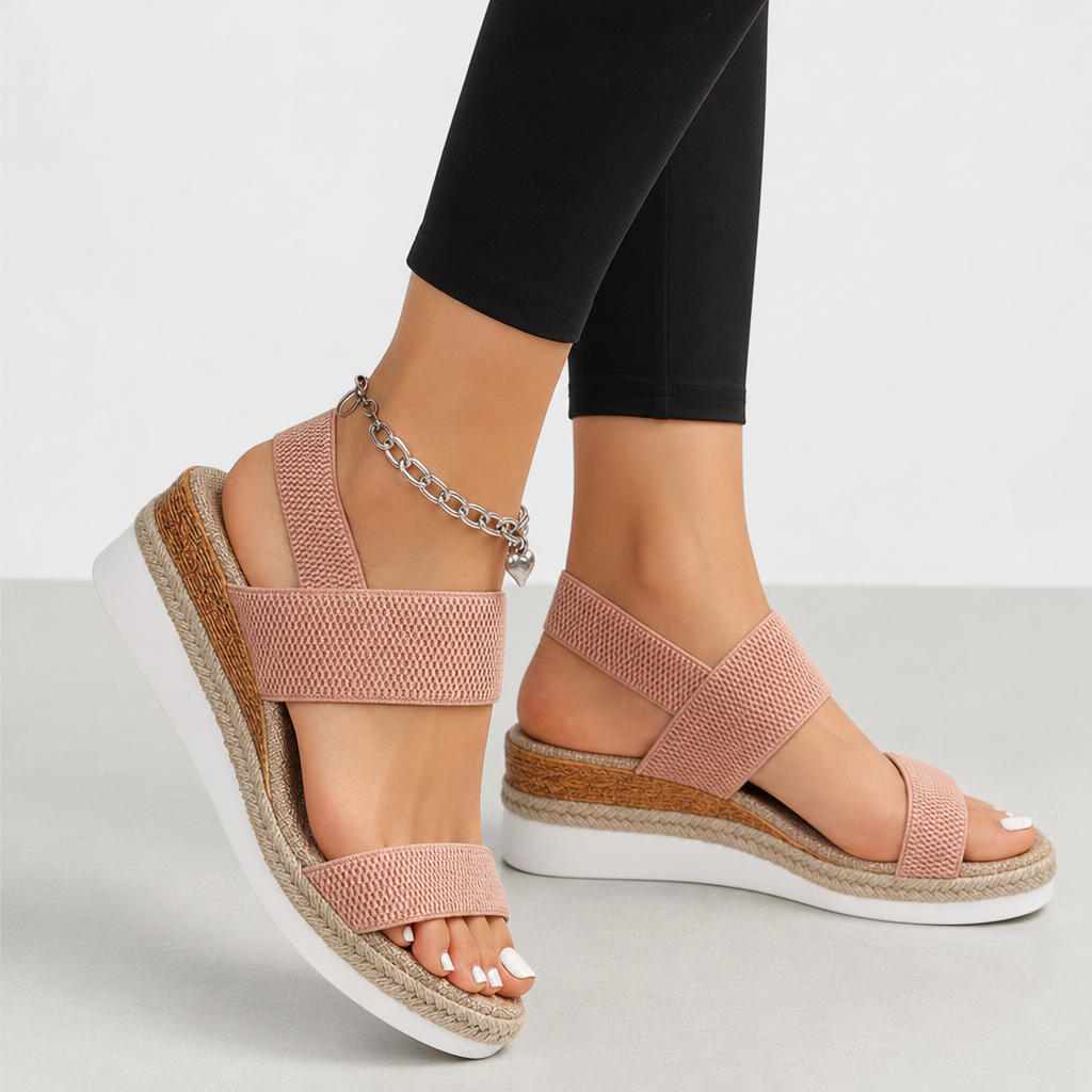 Marvao Orthopedic Wedge Sandals in Pink