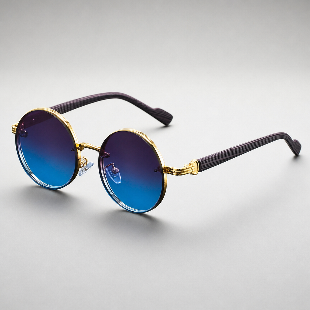 Men's Antiparos Sunglasses in Sapphire Blue