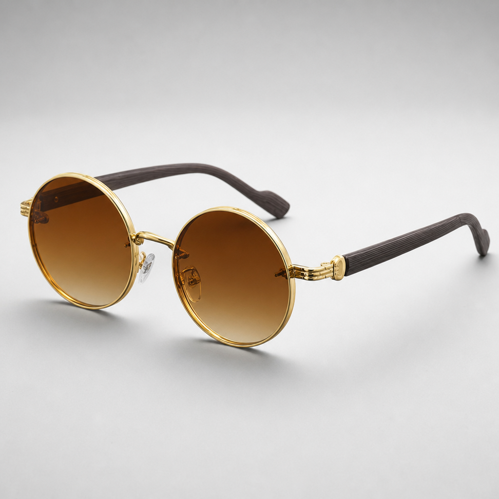Men's Antiparos Sunglasses in Cognac Brown
