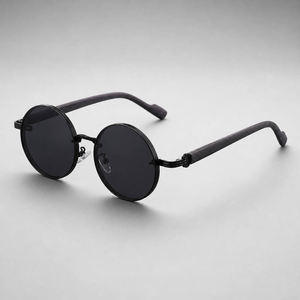 Men's Antiparos Sunglasses in Obsidian Black
