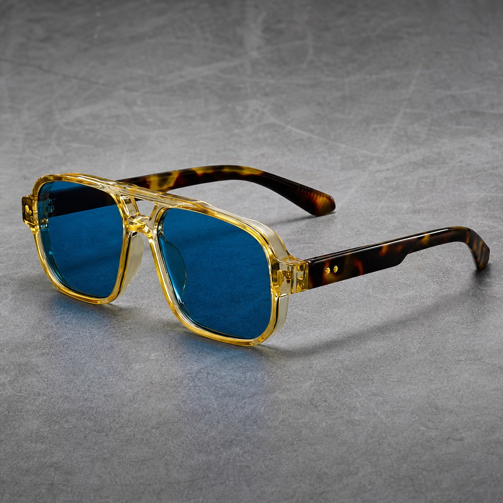 Men's Gaeta Sunglasses in Azure Tortoise