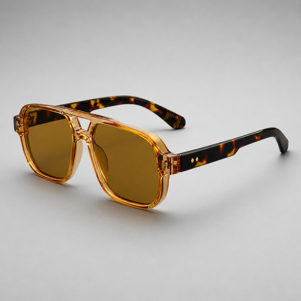 Men's Gaeta Sunglasses in Cognac Tortoise