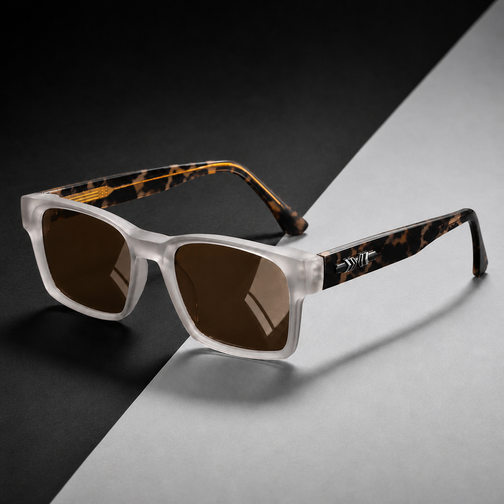 Men's Rabat Sunglasses in Silver Leopard