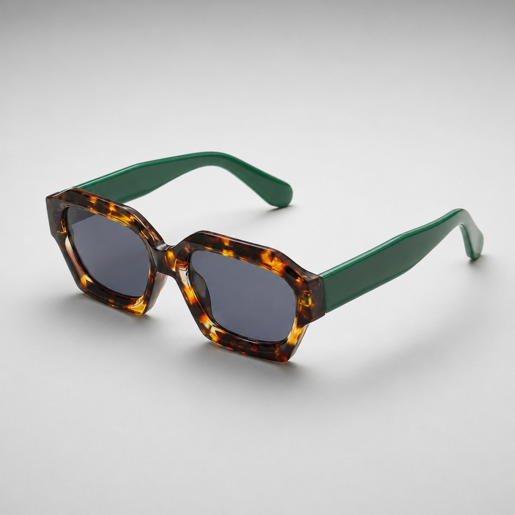 Women's Mijas Sunglasses in Leopard Green
