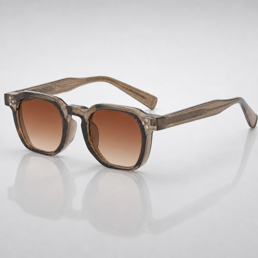 Women's Mljet Sunglasses in Khaki & Amber